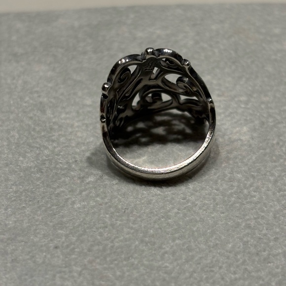Retired James Avery Sterling Silver Open Sorrento Ring Size 6.5 - Picture 2 of 7